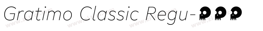 Gratimo Classic Regu字体转换